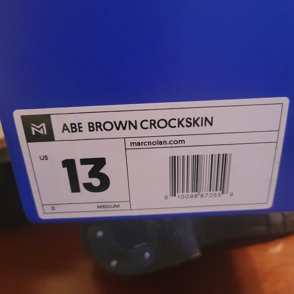 Marc Nolan Abe brown crocskin vegan size 13 - Picture 9 of 10